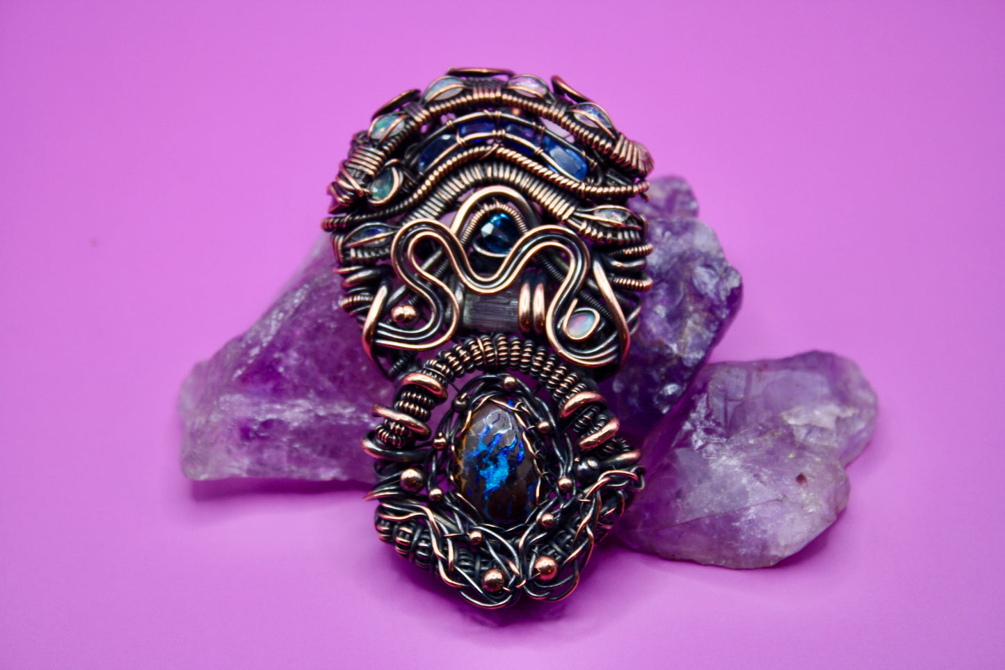 Boulder Opal x Sapphire v.1