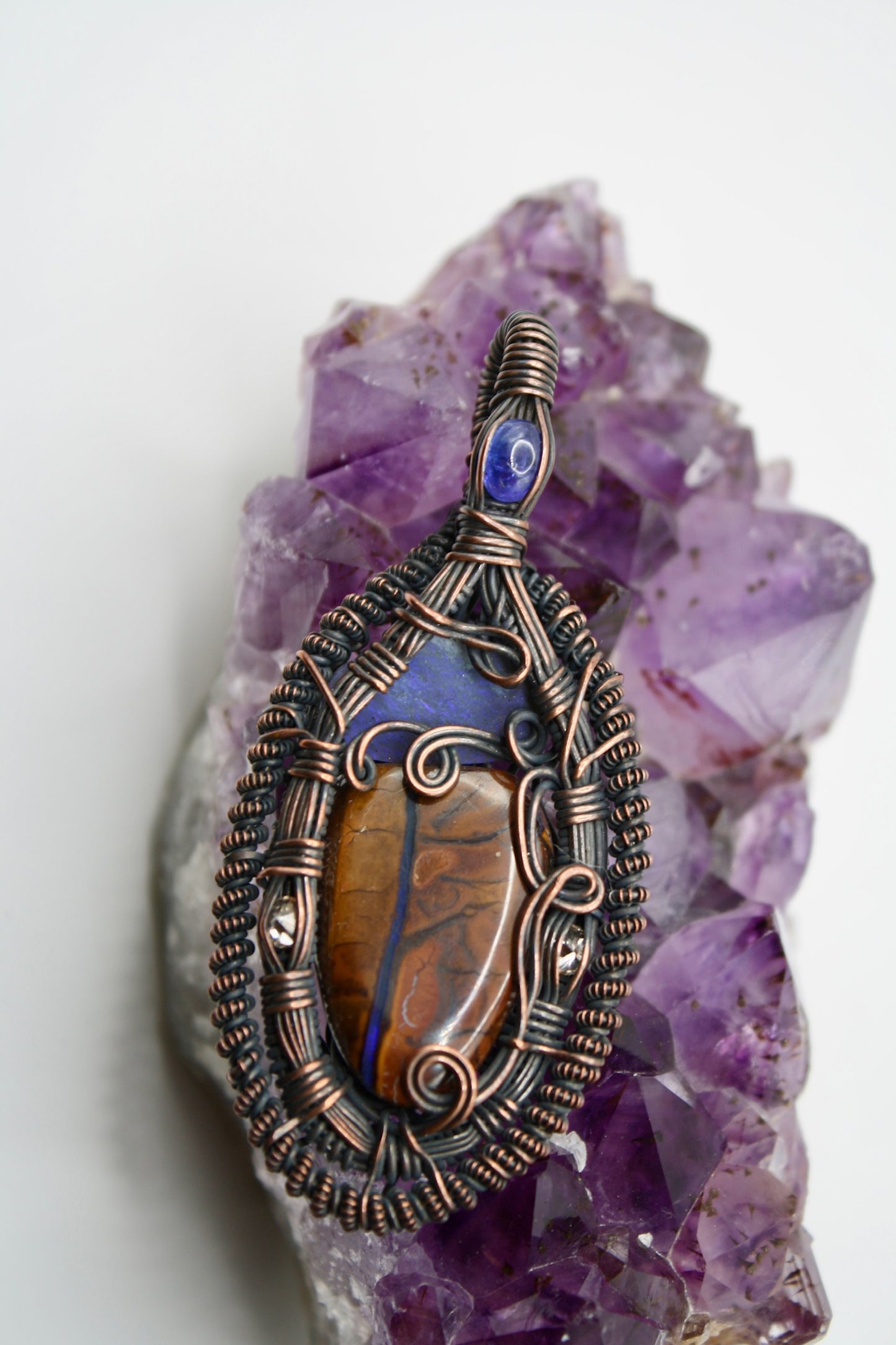Boulder Opal x Tanzanite