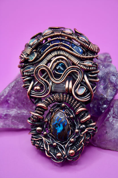 Boulder Opal x Sapphire v.1