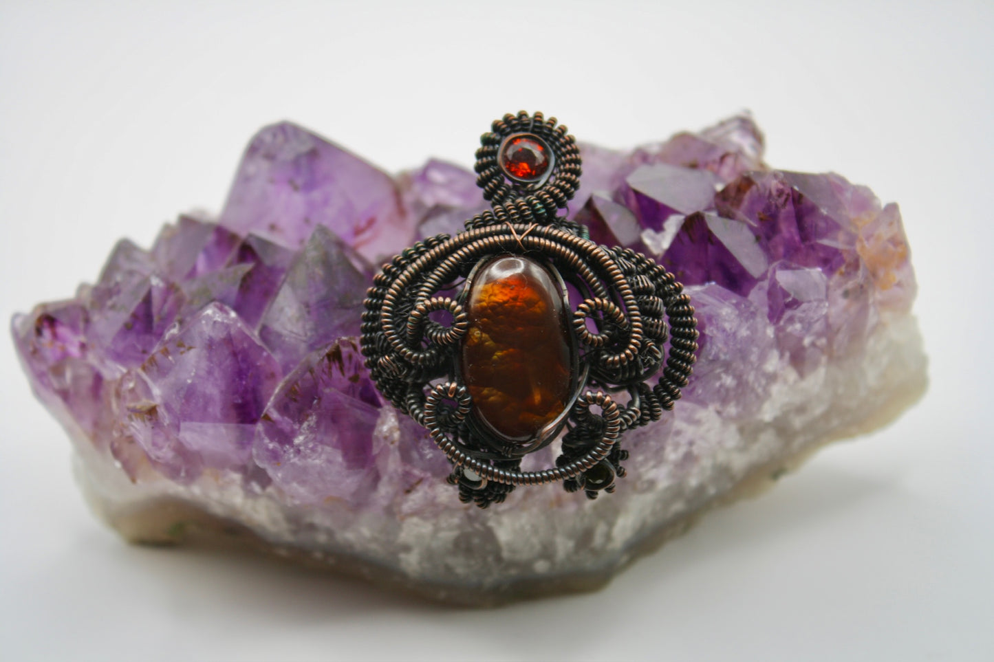 Fire Agate x Garnet