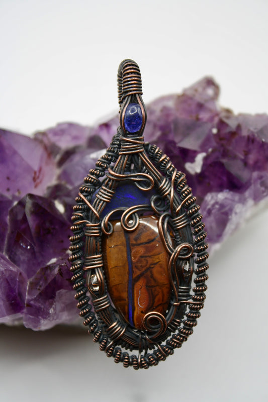 Boulder Opal x Tanzanite